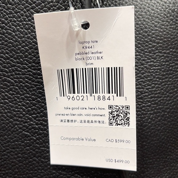 Kate Spade Brim Laptop Tote 

COLOR:
Black - Picture 12 of 16